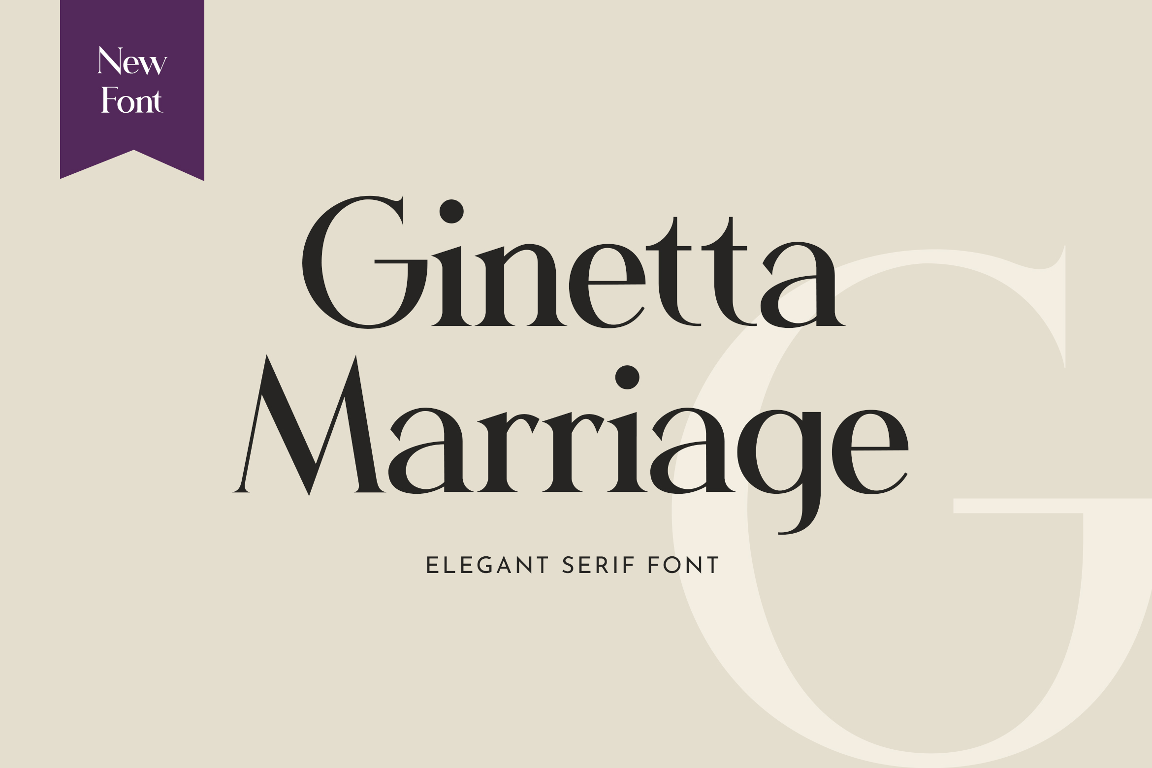 Gimetta Marriage Font preview